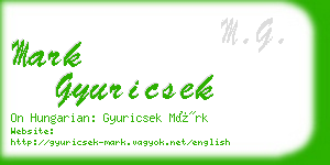 mark gyuricsek business card